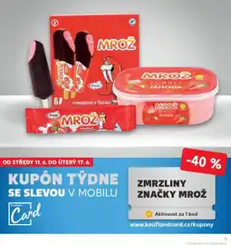 Kaufland Zmrzliny značky Mrož nabídka
