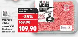 Kaufland Vepřové mleté maso XXL nabídka
