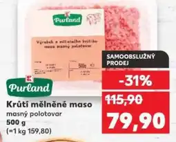 Kaufland Krůtí mělněné maso nabídka