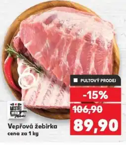 Kaufland Vepřová žebirka nabídka