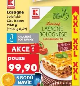 Kaufland Lasagne nabídka