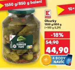 Kaufland Okurky nabídka