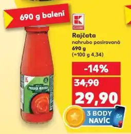 Kaufland Rajčata nabídka