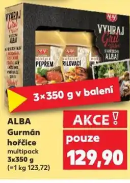 Kaufland ALBA Gurmán hořčice nabídka