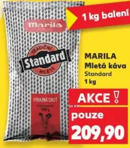 Kaufland MARILA Mletá káva nabídka