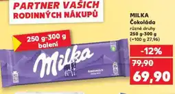 Kaufland MILKA Čokoláda nabídka