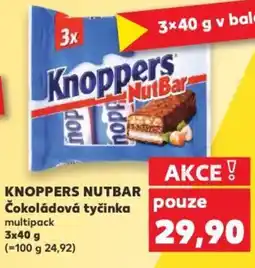Kaufland KNOPPERS Nutbar Čokoládová tyčinka nabídka