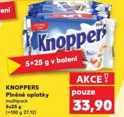 Kaufland KNOPPERS Plněné oplatky nabídka