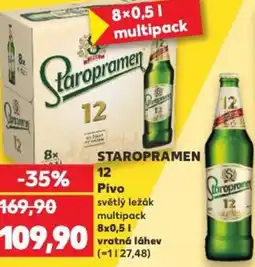 Kaufland STAROPRAMEN 12 Pivo nabídka