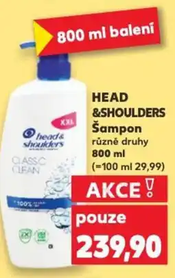 Kaufland HEAD &SHOULDERS Šampon nabídka