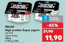 Kaufland MILKO High protein Super jogurt nabídka