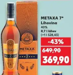 Kaufland METAXA 7 Lihovina nabídka