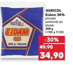 Kaufland AGRICOL Eidam 30% nabídka