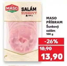 Kaufland MASO PŘÍBRAM Šunkový salám nabídka