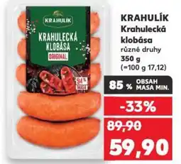 Kaufland KRAHULIK Krahulecká klobása nabídka