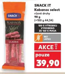 Kaufland SNACK IT Kabanos select nabídka