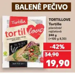 Kaufland TORTILLOVE Tortilla nabídka