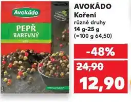 Kaufland AVOKÁDO Koření nabídka