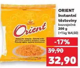 Kaufland ORIENT Instantní těstoviny bezvaječné nabídka