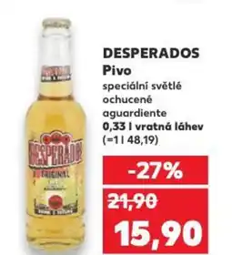 Kaufland DESPERADOS Pivo nabídka