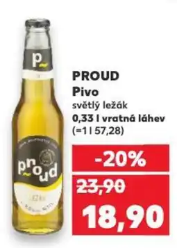 Kaufland PROUD Pivo nabídka