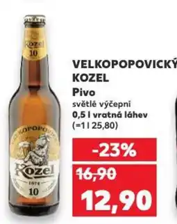 Kaufland VELKOPOPOVICKÝ KOZEL Pivo nabídka