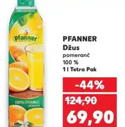 Kaufland PFANNER Džus pomeranč 100 % nabídka