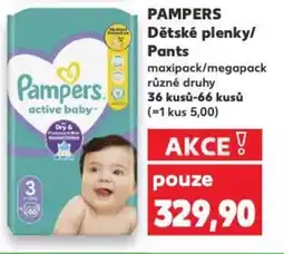 Kaufland PAMPERS Dětské plenky/ Pants nabídka