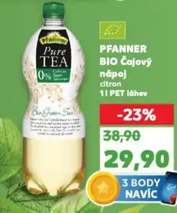 Kaufland PFANNER BIO Čajový nápoj citron nabídka