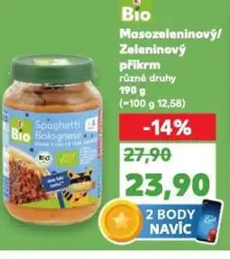Kaufland Bío Masozeleninový/ Zeleninový příkrm nabídka