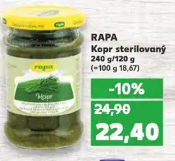 Kaufland RAPA Kopr sterilovaný nabídka