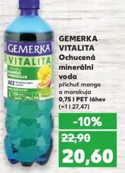 Kaufland GEMERKA VITALITA Ochucená minerální voda nabídka