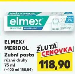 Kaufland ELMEX/ MERIDOL Zubní pasta nabídka