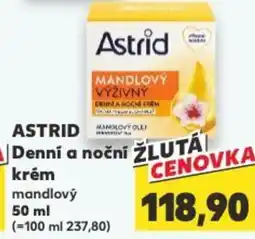 Kaufland ASTRID Denní a noční krém mandlový nabídka
