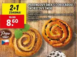 Lidl PUDINGOVÝ ŠNEK S ČOKOLÁDOU/SKOŘICOVÝ ŠNEK, 80 g nabídka