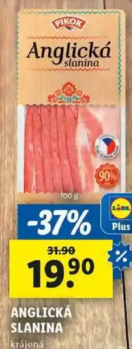 Lidl ANGLICKÁ SLANINA, 100 g nabídka