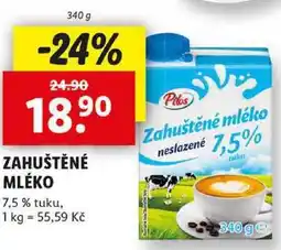 Lidl ZAHUŠTĚNÉ MLÉKO, 340 g nabídka