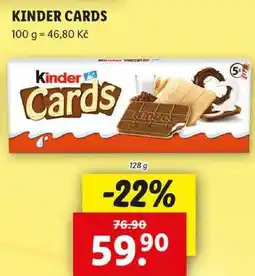 Lidl KINDER CARDS, 128 g nabídka
