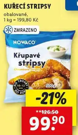Lidl KUŘECÍ STRIPSY, 500 g nabídka