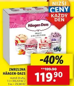 Lidl ZMRZLINA HÄAGEN-DAZS, 4x 95 ml nabídka