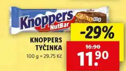Lidl KNOPPERS TYČINKA, 40 g nabídka