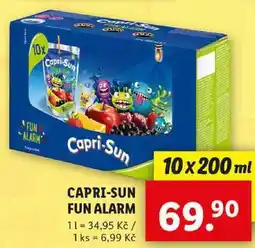 Lidl CAPRI-SUN FUN ALARM, 10x 200 ml nabídka
