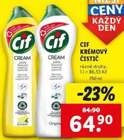 Lidl CIF KRÉMOVÝ ČISTIČ, 750 ml nabídka