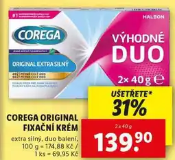 Lidl COREGA ORIGINAL FIXAČNÍ KRÉM, 2x 40 g nabídka