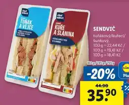 Lidl SENDVIČ, 160 g/185 g/195 g nabídka