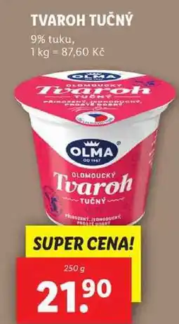Lidl TVAROH TUČNÝ, 250 g nabídka