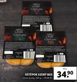 Lidl OŠTĚPOK UZENÝ MIX, 120 g nabídka