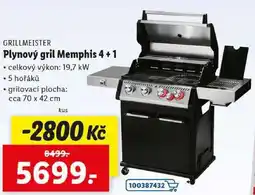 Lidl Plynový gril Memphis 4+1 nabídka