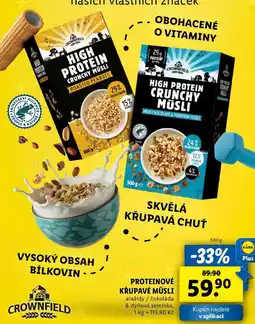 Lidl PROTEINOVÉ KŘUPAVÉ MÜSLI, 500 g nabídka