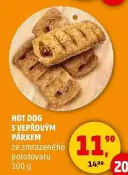 Penny Market HOT DOG S VEPŘOVÝM PÁRKEM, 100 g nabídka